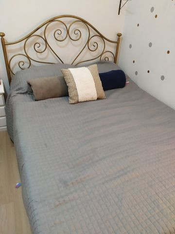 Cama provençal de ferro + colchão
