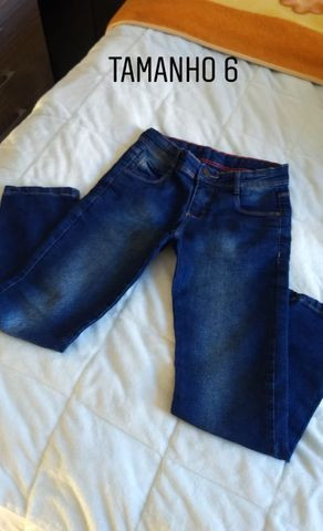 Calças jeans infantil menino TAM 6,8 e 10. Preço acessível