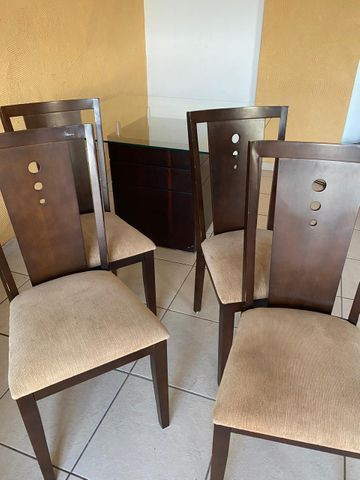 Mesa 4 lugares com tampa de vidro - Foto 5
