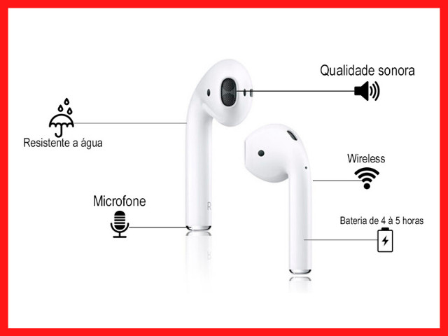 Fone de Ouvido sem fio | airphone | Fone de Ouvido Original | Fone te Ouvido - Foto 3