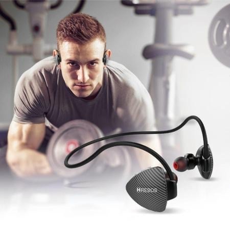 Fone de ouvido Bluetooth 5.0 neck band/Hs-607-Hrebos Sports - Foto 5
