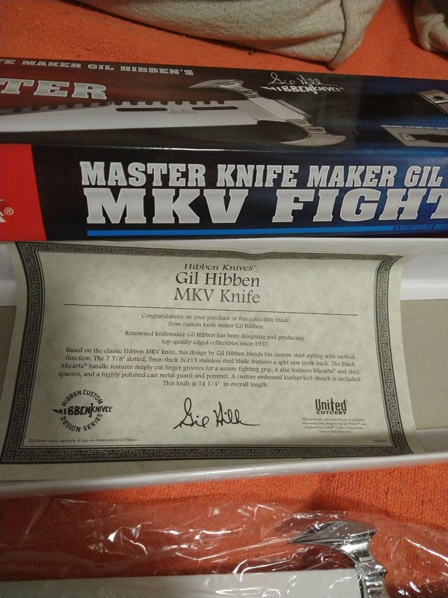 Faca Gil Hibben's Autêntica e exclusiva!! Nova na caixa. - Foto 5