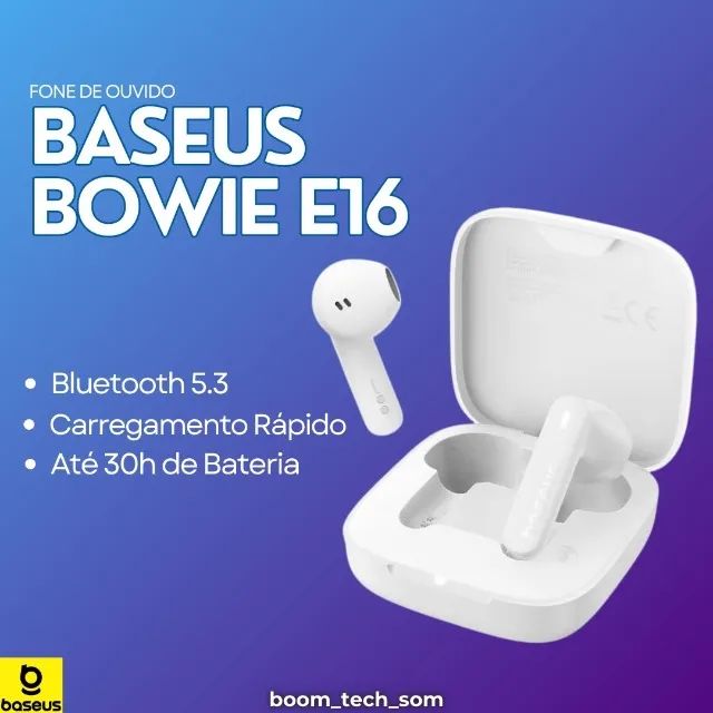 Fone Sem Fio Baseus Bowie E16 Bluetooth | Garantia | Auricular | Pronta Entrega - Foto 2