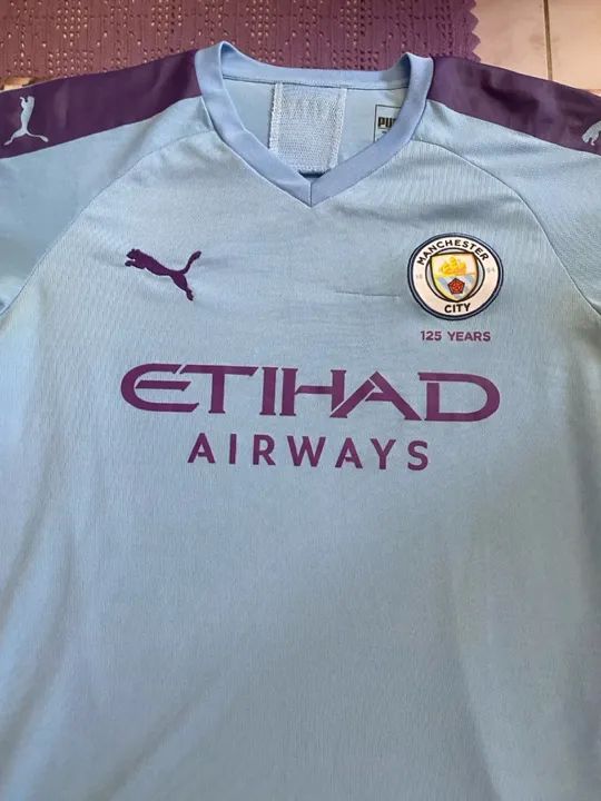 Camisa de Futebol Manchester City - Tamanho M - Foto 3