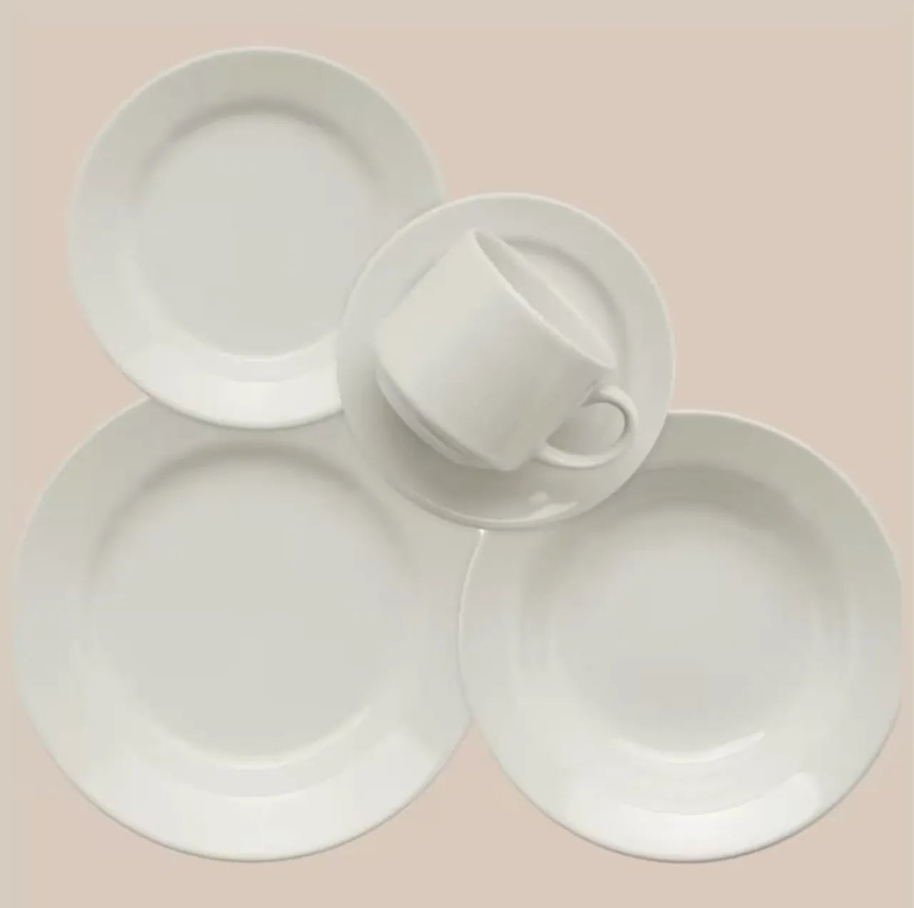 APARELHO DE JANTAR, CHÁ E SOBREMESA BIONA DONNA - 28 PEÇAS