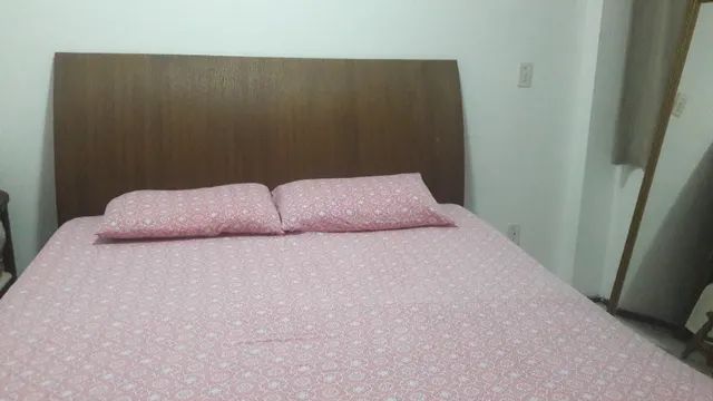 Cama Queen com Cabeceira e Colchão