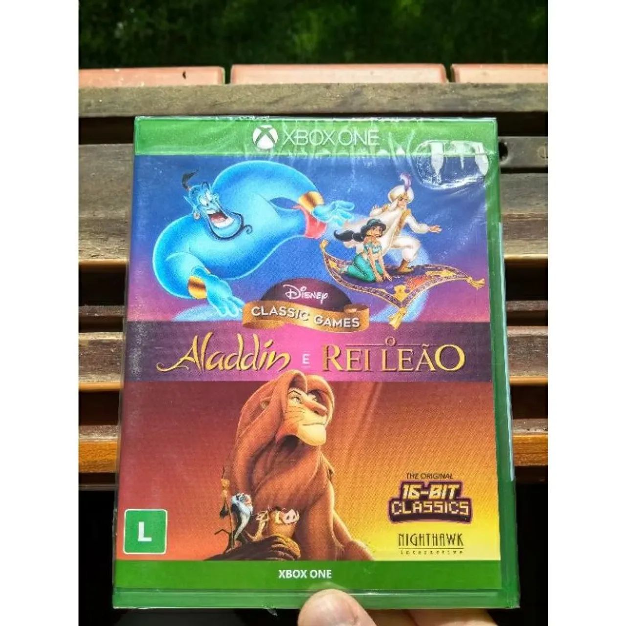 Disney aladdin rei leão xbox one (lacrado) + RE Village
