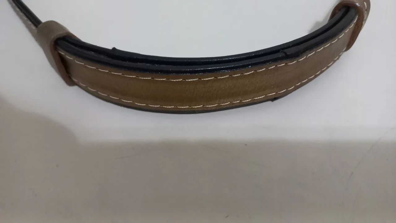 Cinto couro dourado  - Foto 3