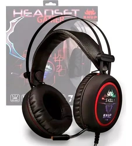 Headset  Gamer C/mic P2 Led Sound 7.1 Deep Bass Kp-401 - Loja Natan Abreu  - Foto 2