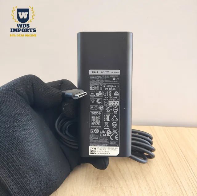 Fonte Notebook Compatível Dell Tipo C 65W 20V 3,25A