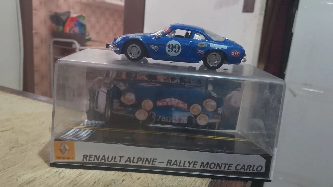 miniatura metal escala 1:43 renault alpine rallye customizado