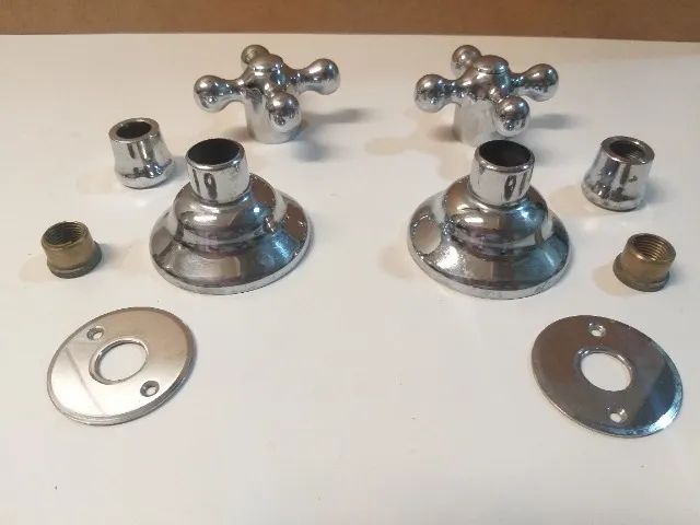 2 Acabamentos Registro Fabrimar Gaveta 1/2" e 3/4" Digital Line Cromado Metal - Foto 2