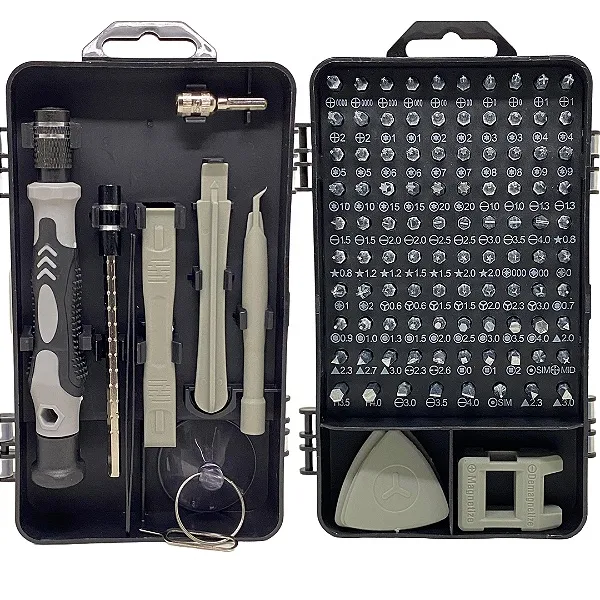 Jogo de Chave Ferramenta Reparo Celular Multi Uso Kit com 115 Peças