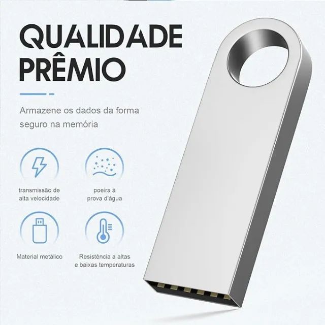 Unidade Flash USB Mini Pen Drive Móvel Para PC E Celular, 8GB - Foto 5
