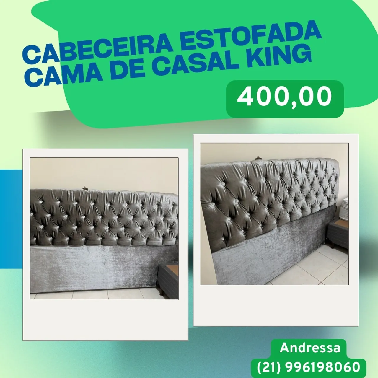 Cabeceira Estofada Casal King