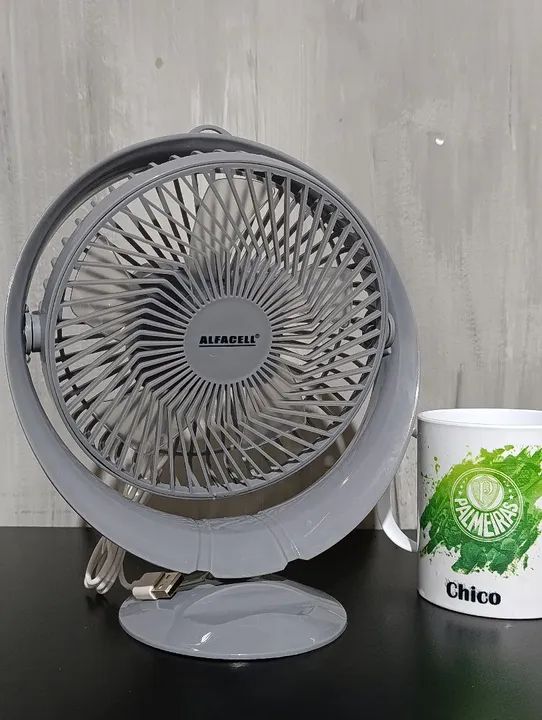 Ventilador de Mesa USB AlfaCell - Novo - Foto 2