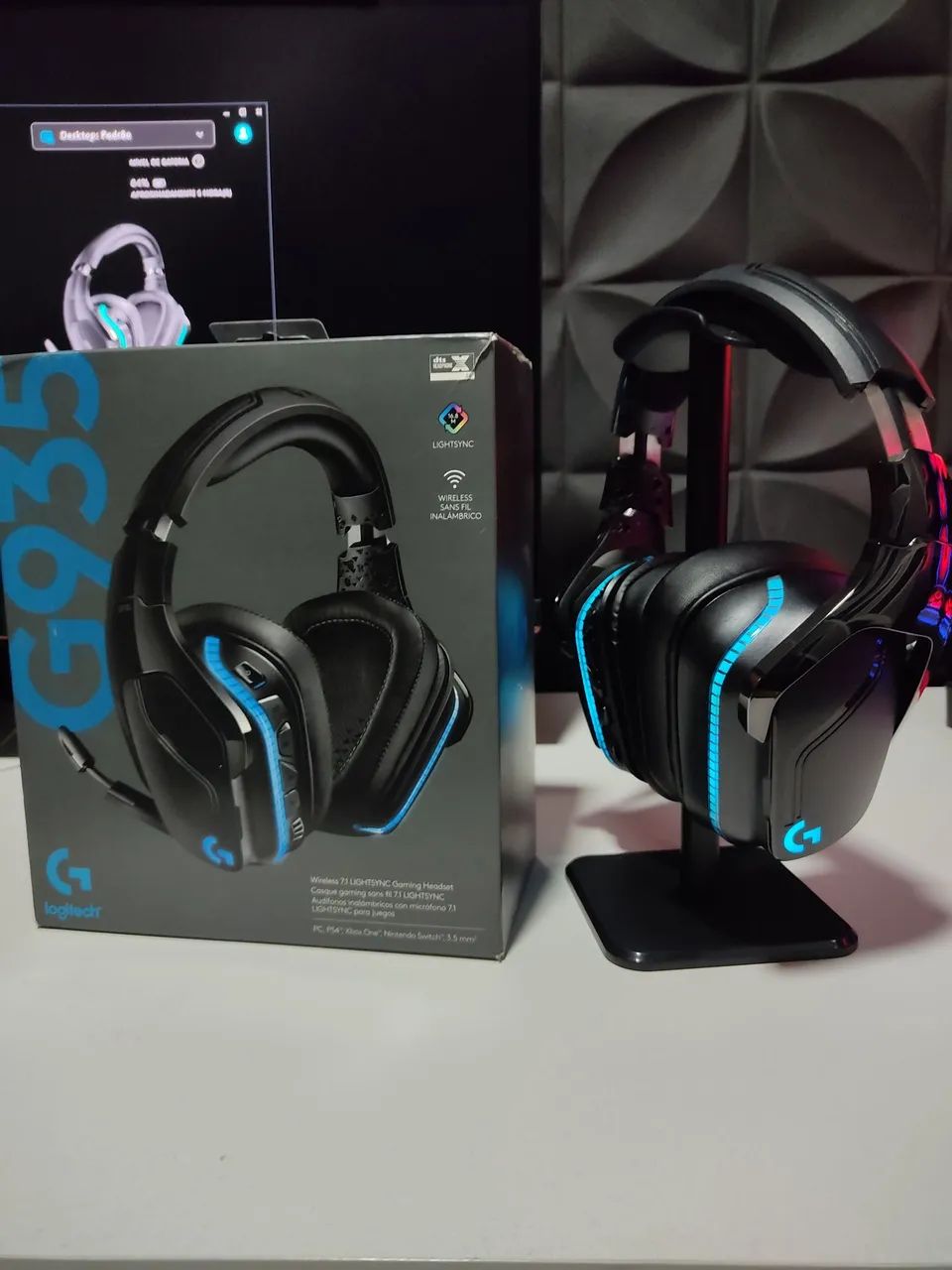 Headset Logitech g935 Wireless - Foto 3