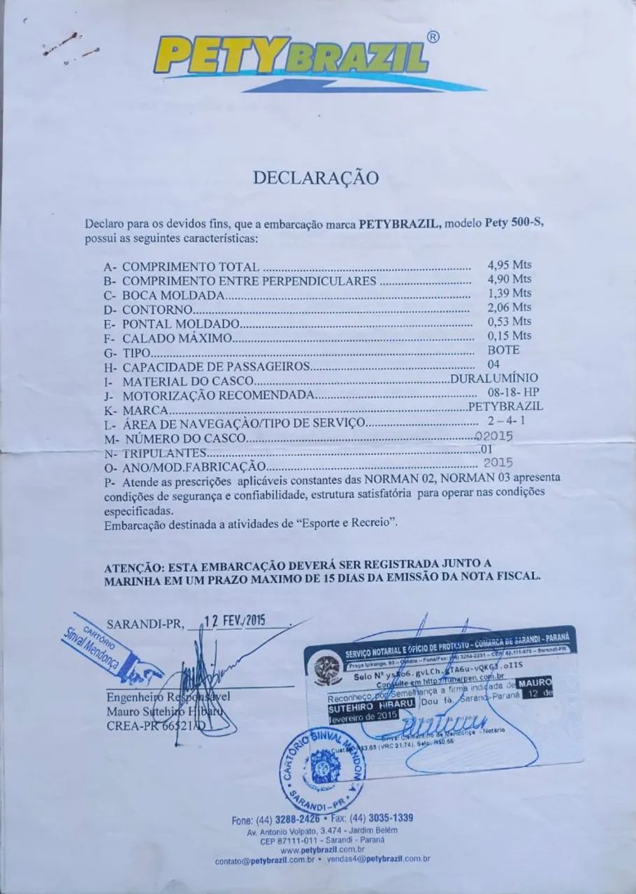 Conjunto Náutico Pety Brasil - Foto 3