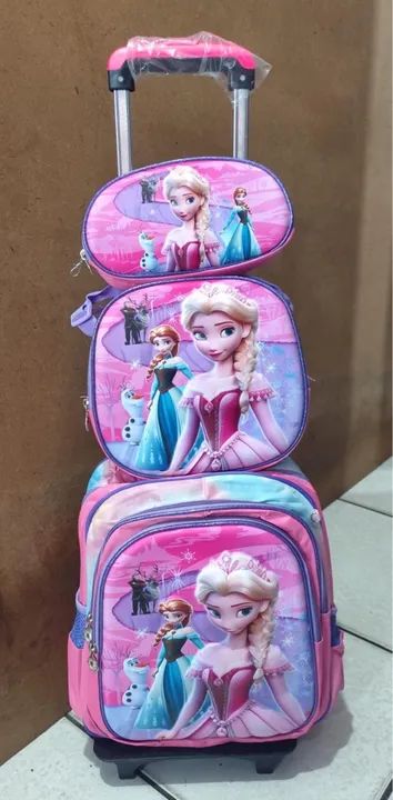 Kit mochila com rodinhas - Foto 6