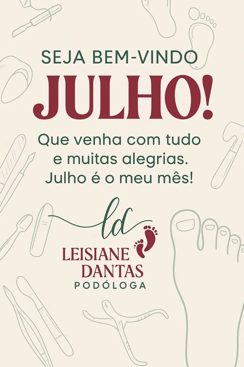 Julho com cuidados para seus pés!