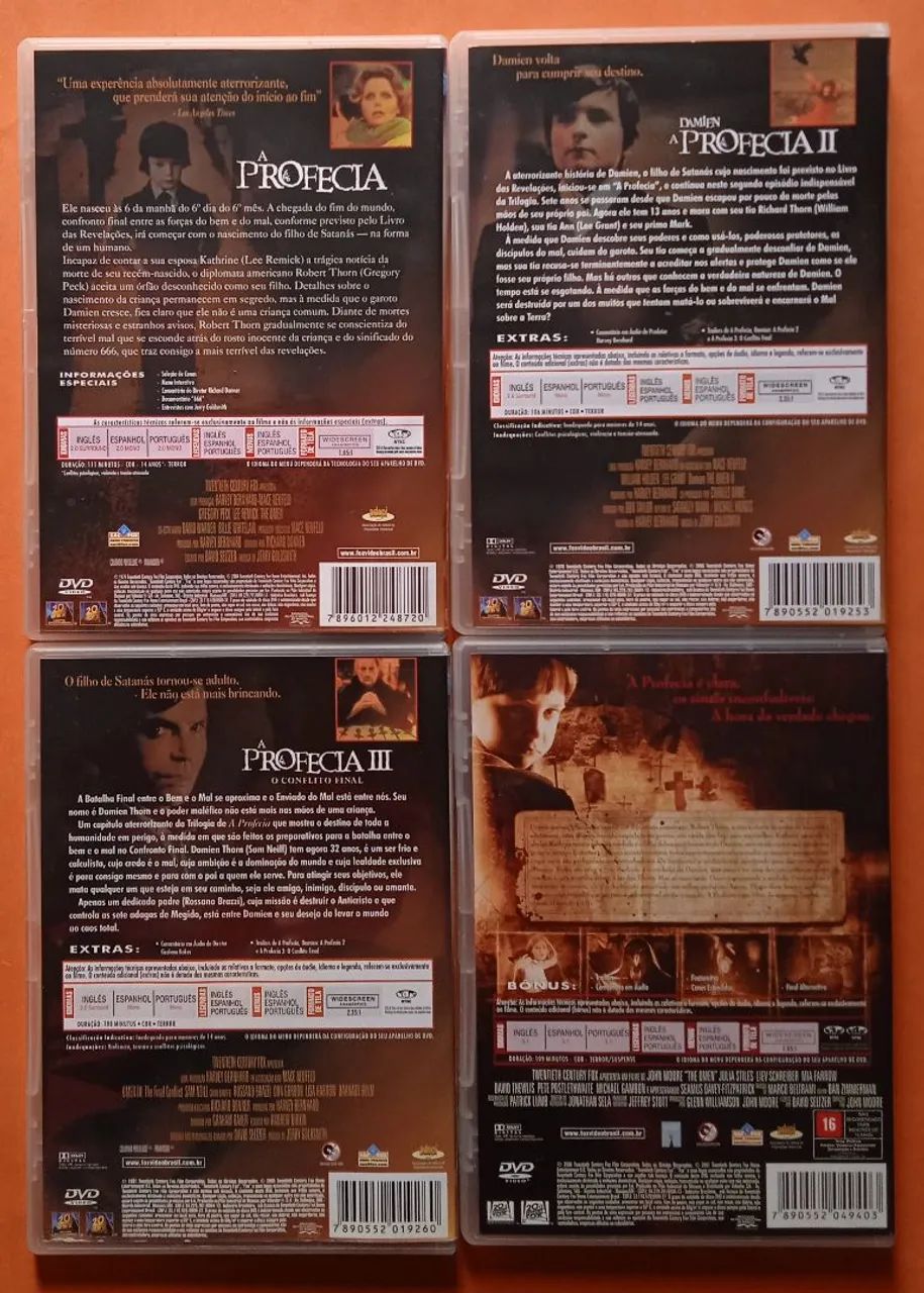 Dvd A Profecia 1, 2 e 3 + Remake - Foto 2