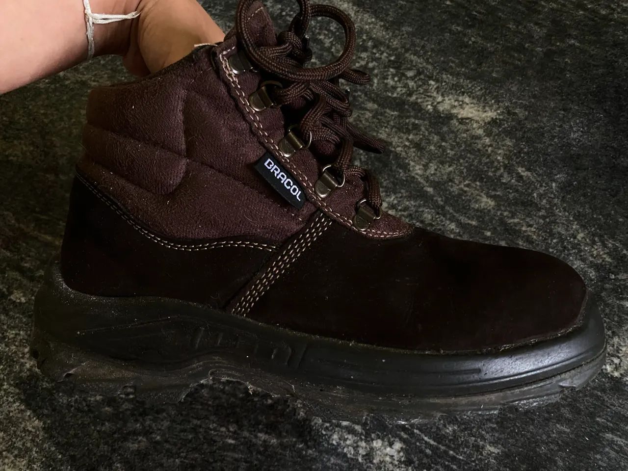 Brown safety boot - BRACOL64167757646467121