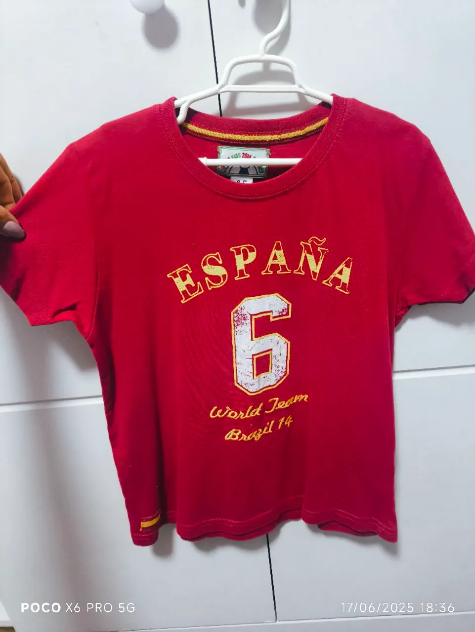 Camiseta Espanha World Team Brazil 14 - Infantil
