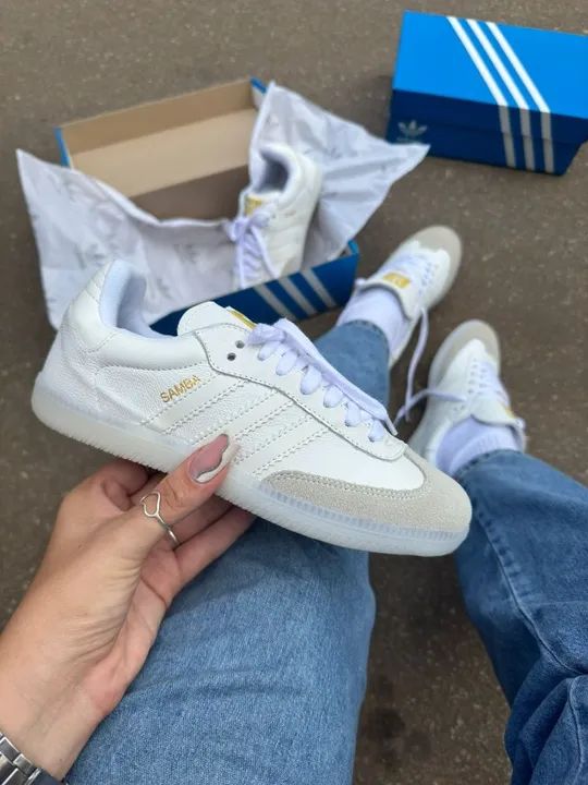 ADIDAS SAMBA COURO LEGÍTIMO - Foto 2