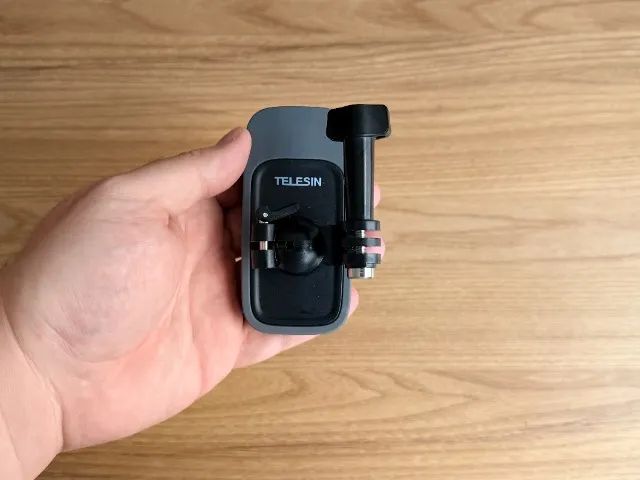 Suporte Clipe Magnético 360° para Alça de Mochila Telesin p/ GoPro e Dji Osmo Action 
