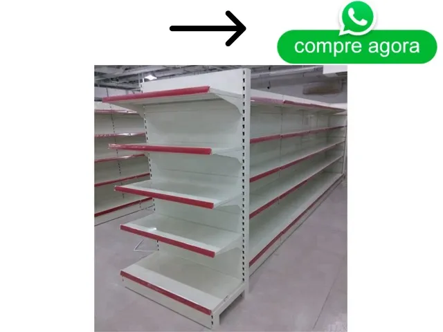 Gondola de Centro com 5 Bandejas 1,0x17M