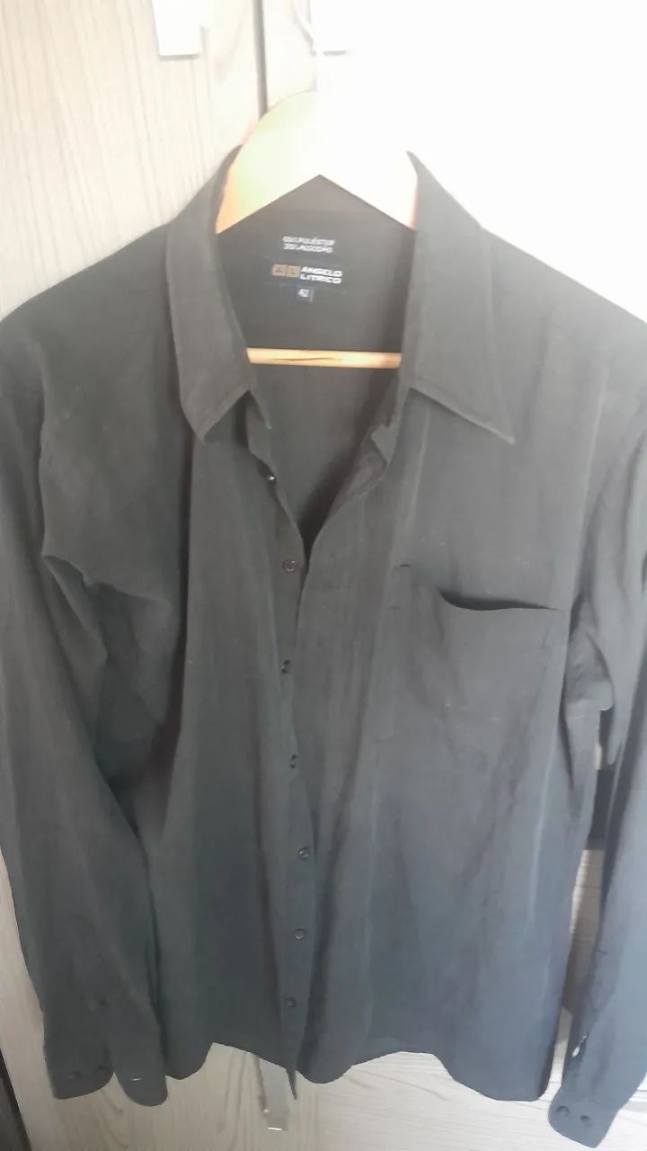 Camisa social preta 