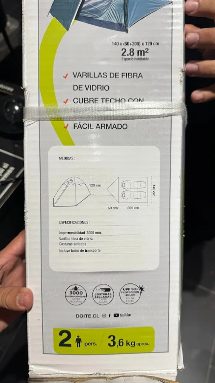 Barraca Doite Cyba 2 +Resistente a Chuva +Proteção Solar - Foto 5