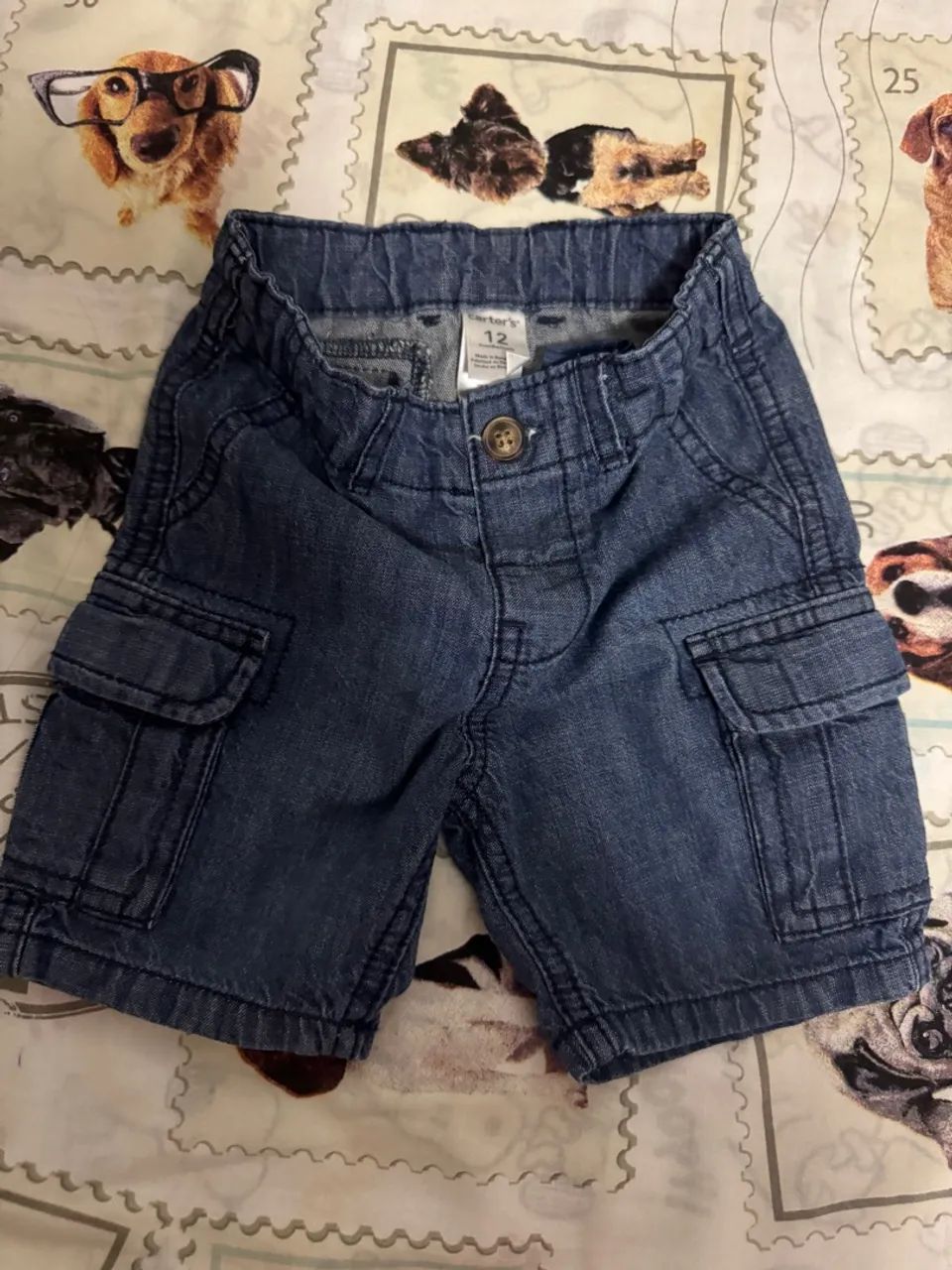 Conjunto Infantil Carter's: Camiseta Leão e Shorts Jeans - Foto 3