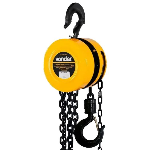 Talha 2 Toneladas Manual com Corrente 3,0 Metros Vonder - Foto 4