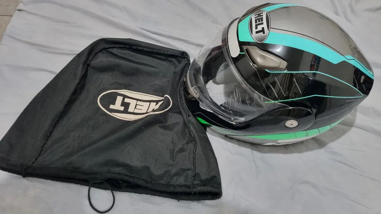 Vendo esse lindo capacete helt número helt número 56 - Foto 6