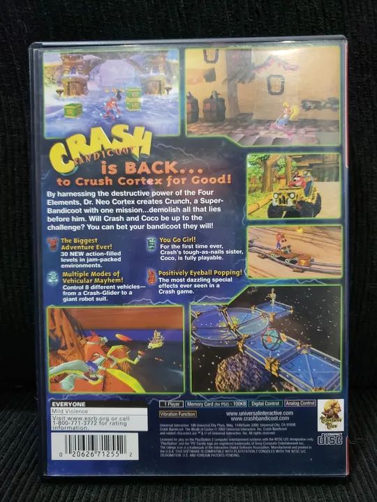 Crash Bandicoot: The wrath of Cortex PS2 Jogos de Vídeo Game