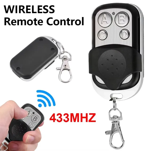 Controle universal compatível 433, garagem, portão, motor 4 canais.