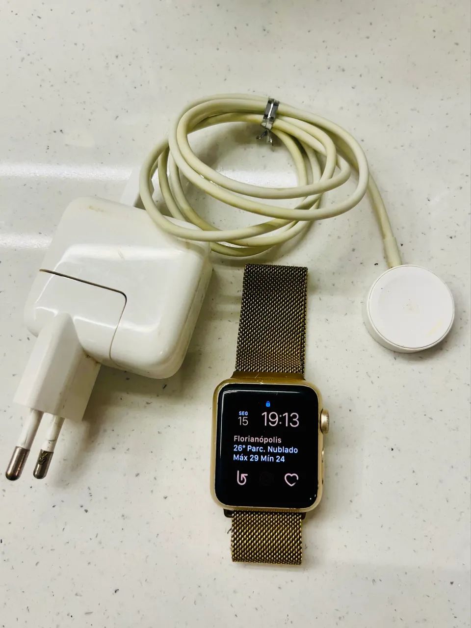Apple Watch Série 1 - 38mm - Dourado - ORIGINAL  - Foto 4