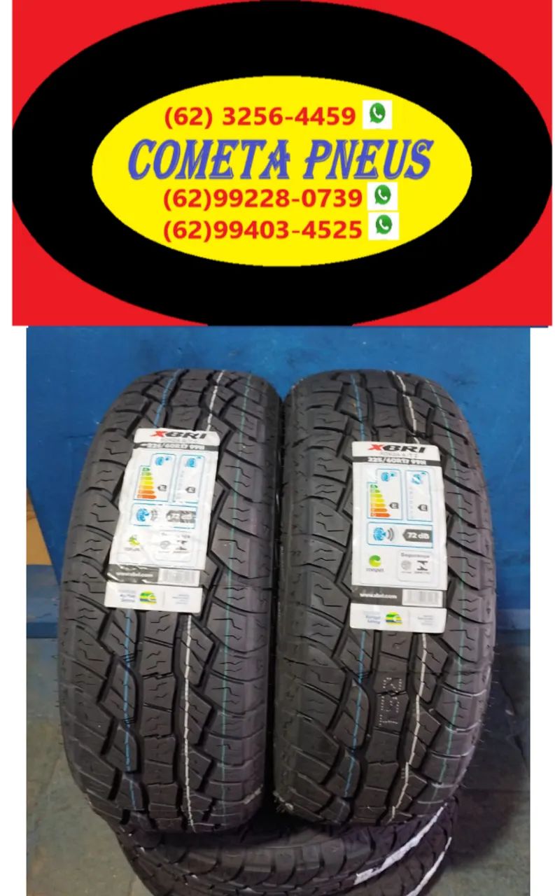 (4UNDISP) Kit  com 2 Pneus aro 17 medida 225/60r17 AT marca XBRI FORZA 