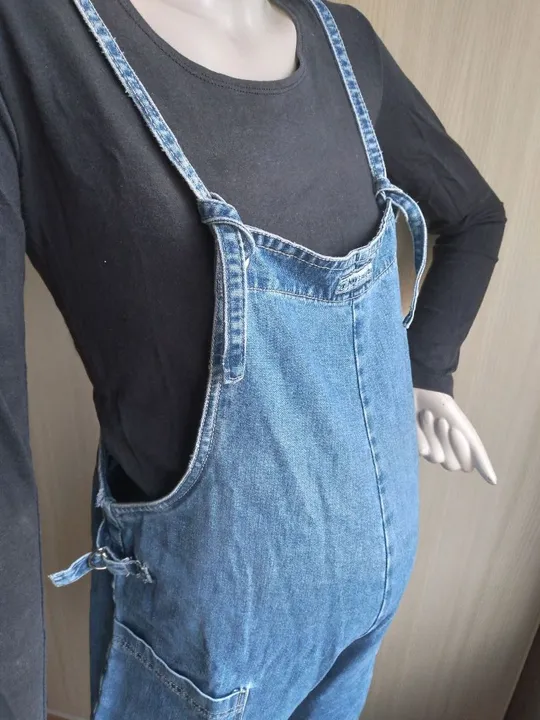 Macacão Jeans gestante