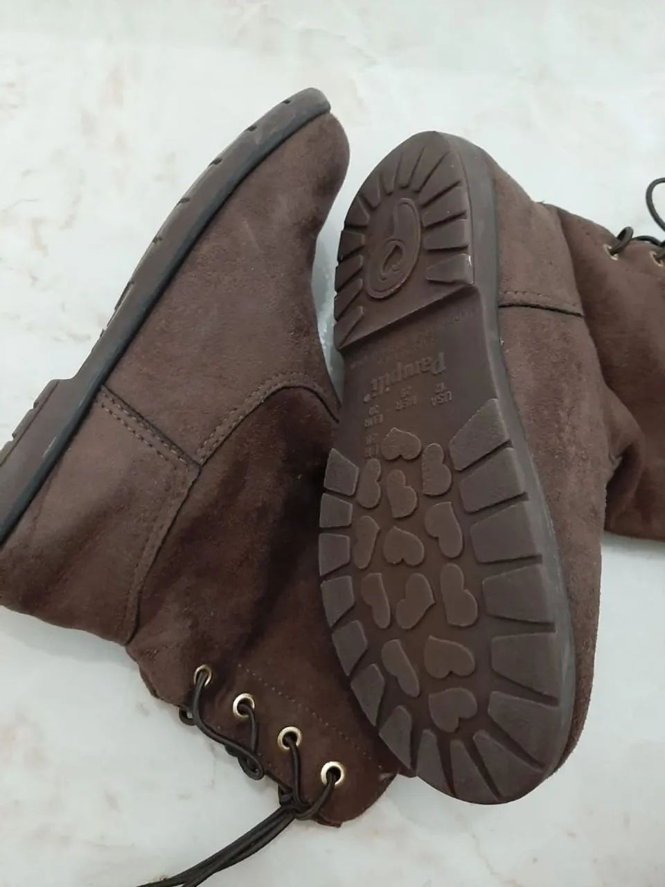 Botas infantis marrons - Foto 4