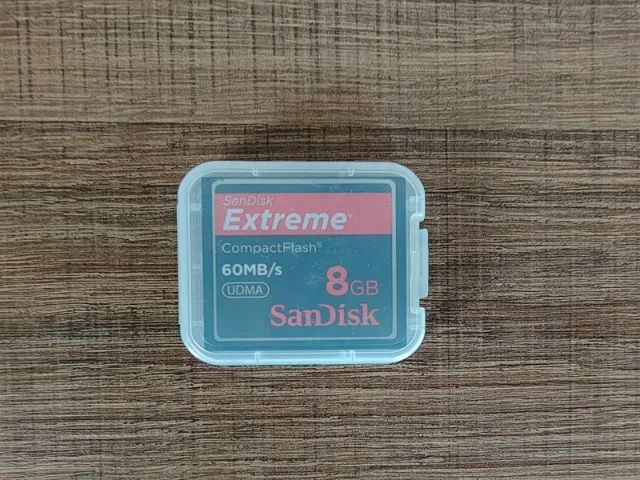 Cartão de memória Compact Flash Sandisk Extreme 8GB