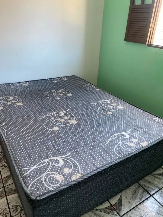 Cama Box de Casal - INTEIRA COM ESPUMA  - Foto 3