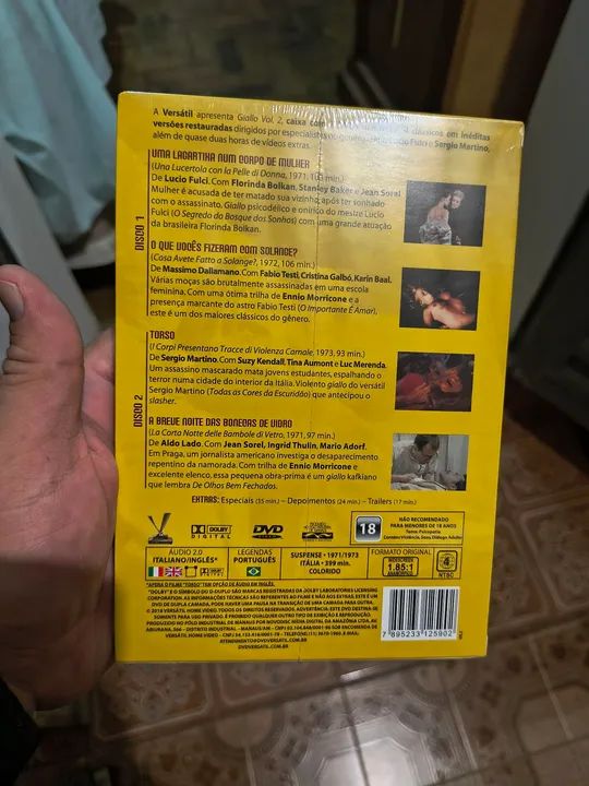 Giallo Vol. 2 - 4 Clássicos do Gênero - DVD - Foto 2