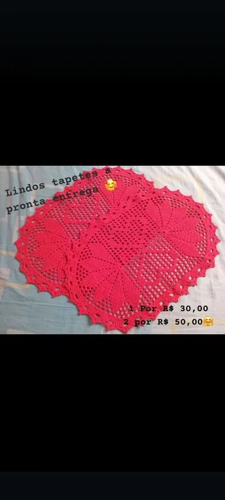 Tapetes de crochê - Pronta entrega