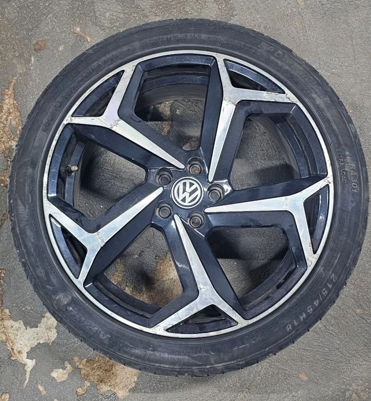 Rodas Polo GTI Europeu Aro 18 - Furação 5x100 + Pneus - Foto 4