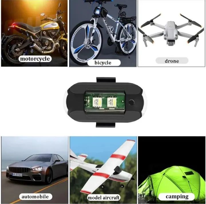 Luzes LED para Drone, Moto e Câmera com Controle Remoto - Foto 3