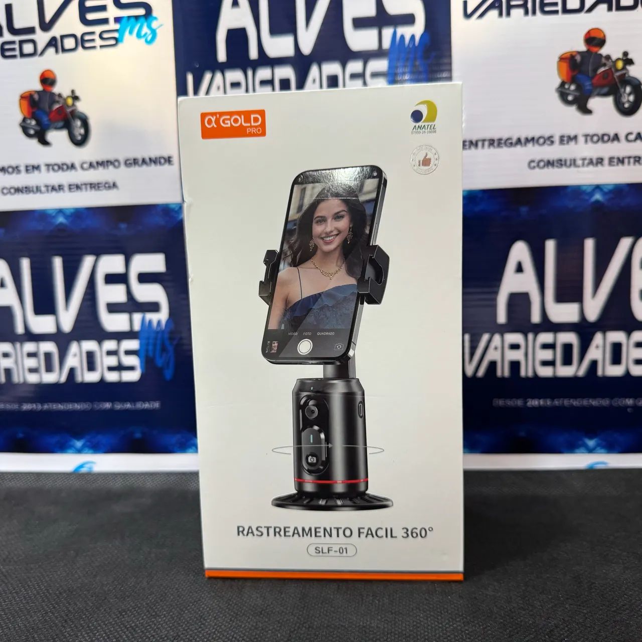 Suporte inteligente com rastreamento facial automático 360° - Foto 6