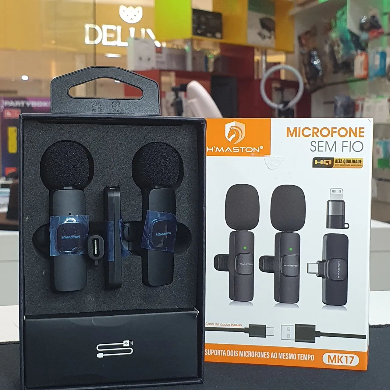 Microfone Sem Fio H'MASTON MK17 - Alta Qualidade - Foto 2
