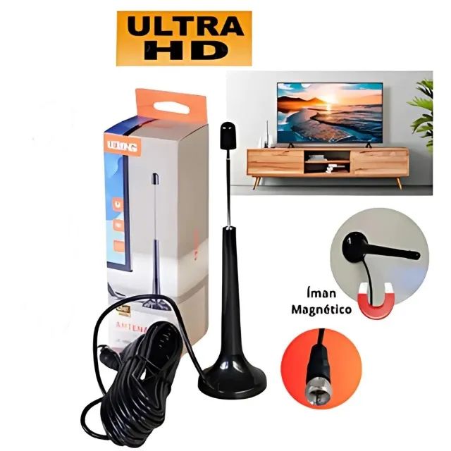 Antena Para Tv 4Dbi + Cabo 5 Metros